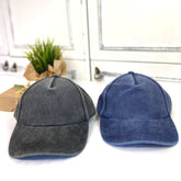 Denim Style Cap with Embroidery